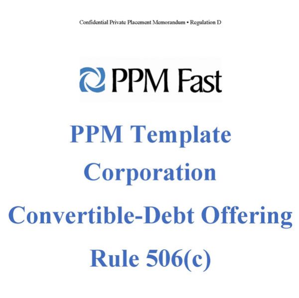 ppm template 506c debt convertible